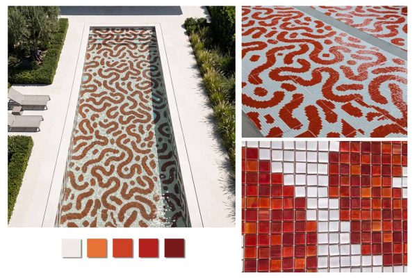 Pool mosaic layout