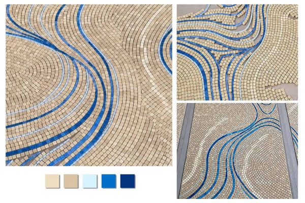 Layout of abstract mosaic