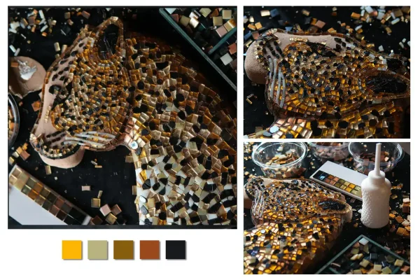 Mosaic Palette for Leopard Artwork