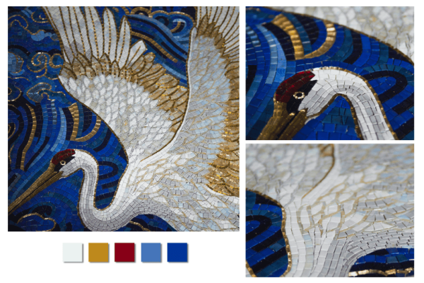Layout of Crane mosaic