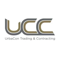 UCC logo for UrbaCon Trading & Contracting in bold modern design with grey and gold.